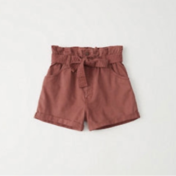 Abercrombie Belted Twill Shorts - Picture 1 of 4